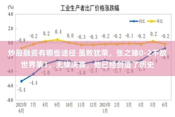 炒股融资有哪些途径 虽败犹荣，张之臻0-2不敌世界第1，无缘决赛，他已经创造了历史