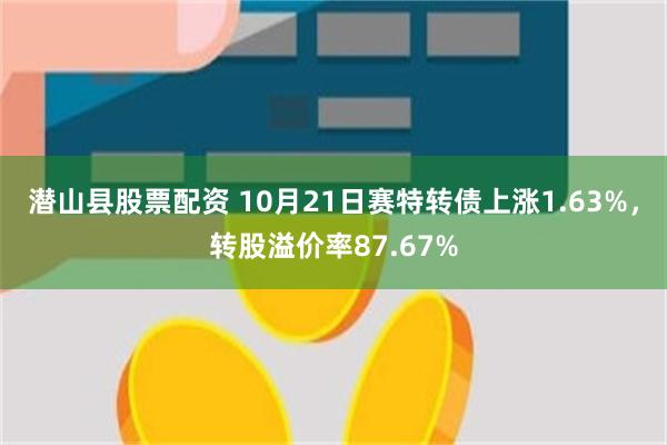 潜山县股票配资 10月21日赛特转债上涨1.63%，转股溢价率87.67%